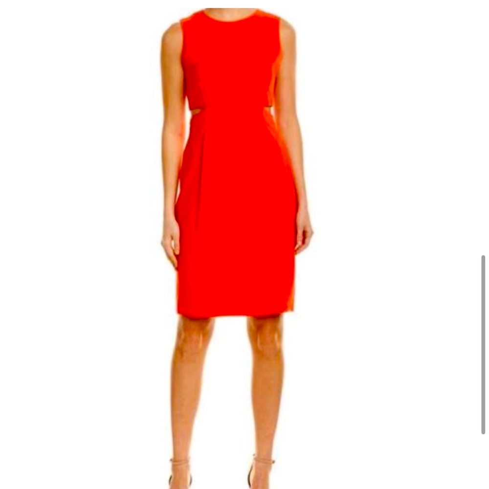 Red Trina Turk Helena Cutout Dress